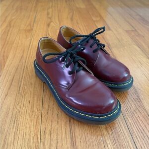 Burgundy Women’s Loafers from Dr. Martens